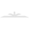 Ekena Millwork Richland Architectural Grade PVC Gable Bracket, 108"W x 22 1/2"H x 2"D x 6"F, 5/12 Pitch GBP108X23X0206RIC00 - alternate 4